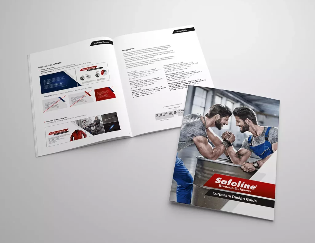 Safeline Corporate Design Guide von LOGLAN media - Werbeagentur in Dortmund